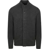 Barbour Cardigan Patch Zip Agneline Anthracite