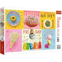 Trefl Puzzle Neon Color Line Sweet Week 1000 Teile