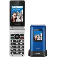 Brondi Téléphone portable simple 10279001 Bleu