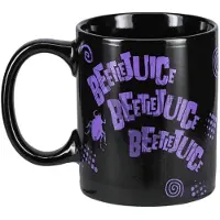 Paladone BEETLEJUICE - Beetlejuice - Mug Thermoréactif 300ml, Tasse, Noir, Multicolore