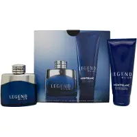 Mont Blanc Coffret : Legend Blue, Eau de Parfum, pour homme, 50 ml Legend Blue, gel nettoyant, gel douche, pour tout le corps, pour tous les types de peau, 100 ml