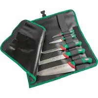 Sanelli Set de couteaux , y compris cinq couteaux et une trousse à roulettes