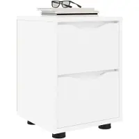 vidaXL Table de chevet Blanc 30,5 x 30 x 43 cm Bois d'ingénierie