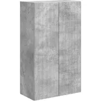 vidaXL Meuble mural pour télévision, 59,5 x 31 x 100 cm, gris béton, panneaux de particules