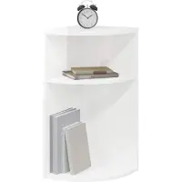 vidaXL Table d'appoint Blanc brillant 29,6 x 29,6 x 60 cm