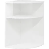vidaXL Table d'appoint Blanc brillant 39,7 x 39,7 x 60 cm