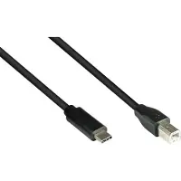 GOOD CONNECTIONS USB2.0 Kabel C-B schw. 1,8m