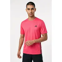 Adidas Workout Essentials Base 3 Stripes Short Sleeve T-shirt Rouge M / Regular Homme
