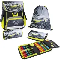 Eberhard Faber Set de cartables EFAlino Race Car 4 pièces
