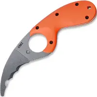 CRKT Couteau Bear Claw, lame à dents, orange