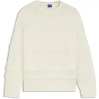 HUGO Pull-over oversize 'Slookia_B' blanc