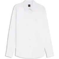 BOSS pour homme. 50565626 Chemise Ricoplus blanc (L), Casuel, Coton, Manche longue
