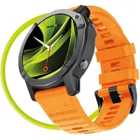 Mobile Origin MO-ESS-20-ORG, Bracelet, Montre connectée, Orange, Garmin, 20 mm, Compatible avec : D2 Delta S, Descent Mk2S, Fenix 5S, Fenix 5S Plus, Fenix 6S Pro Solar, Fenix 6S Pro,..., Silicone