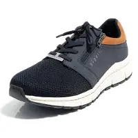 Bugatti Sonic Exko : chaussures de sport pour hommes, modèle slip-on à lacets, couleur bleue, pour un usage quotidien