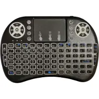 BLOW Clavier sans fil miniKS-2 Mini Clavier sans fil 2,4 GHz Mini clavier Pavé tactile QWERTY 18 touches de fonction Rétroéclairage