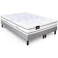Dunlopillo Ensemble matelas Romarin + sommier à lattes léger, 2 matelas de 90x200 cm, avec noyau à ressorts ensachés à 5 zones