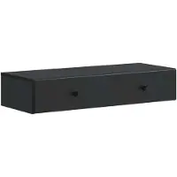 vidaXL Table d'appoint murale noire 87,5 x 34,5 x 17 cm