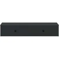 vidaXL Table d'appoint murale noire 87,5 x 34,5 x 17 cm