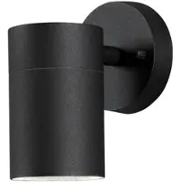 Konstsmide Modena Grande applique murale en aluminium laqué noir avec verre transparent