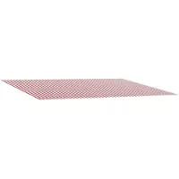 vidaXL Tissu de remplacement pour store, rouge et blanc, 300 x 250 cm, polyester