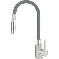 Deante Kitchen faucet with bent spout - 2 types of spray