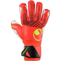 Uhlsport Fm Soft Flex Frame Gants De Gardien - Rouge Fluo / Blanc / Jaune Fluo | Taille: 4