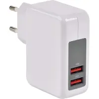 San Ignacio Chargeur Usb Sur Secteur 230v - 5v/2.4a (smart Charge) + 1a - Erard
