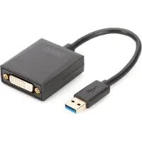 Digitus Adaptateur graphique USB 3.0 - DVI, USB vers DVI, noir