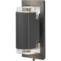 Konstsmide Potenza Applique anthracite, 2xGU10 socle, max 2x6W, 240V, aluminium/verre acrylique, 7987-370