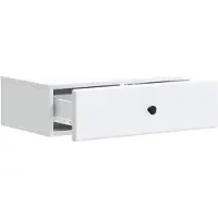 vidaXL Table d'appoint murale blanche 59 x 34,5 x 17 cm