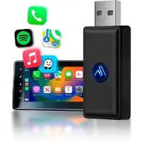 AutoSky Adaptateur CarPlay sans fil - Micro Edition, noir mat, Plug & Play
