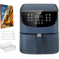 Cosori Premium Friteuse à air chaud 5,5 litres avec support pour brochettes, Bleu