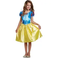 Disney Princess White Classic Girl Costume Jaune 3-4 Years Enfants