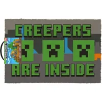 Pyramid Creepers Minecraft Doormat Vert