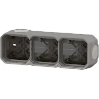 Legrand Boîtier 3p H/v Gris Polyvalence D'installation Horizontale Ou Verticale -