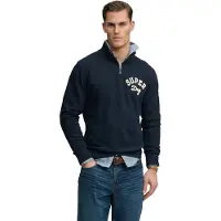 Superdry Homme Sweat Athletic Vintage Demi-zip Navy Taille: M