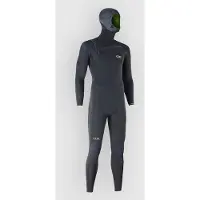 iON Seek Core 5/4 Mm Long Sleeve Chest Zip Hooded Neoprene Suit Gris S Homme