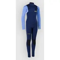 iON Capture 4/3 Mm Junior Long Sleeve Front Zip Neoprene Suit Bleu 12 Years Enfants