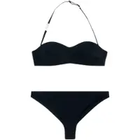 EA7 pour femme. 7W000290_AF20663 Bikini Bandeau noir (XL), Beachwear, Polyamide