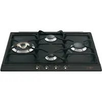 Smeg Table de cuisson à gaz encastrable 4 feux SR764AO Anthracite