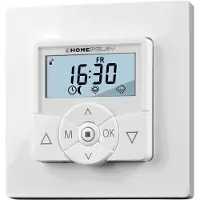 HOMEPILOT programmateur intelligent interrupteur de volet roulant programmable écran fonction astronomique Alexa via passerelle, blanc