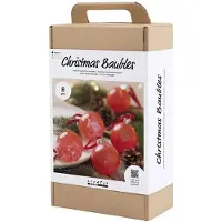 Creativ Company Kit de bricolage « Boules de Noël marbrées », kit créatif comprenant le matériel et les instructions