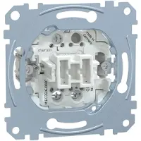 Merten Insert d'interrupteur à bascule MEG3516-0000 1 pôle 16AX AC250V Prise (MEG3516-0000)