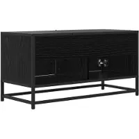 Syfax Meubles TV de 80 x 34,5 x 40 cm, en panneaux de particules imitation chêne noir