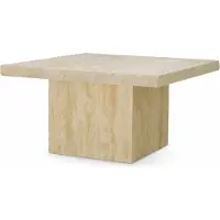 Casa Padrino Table basse de luxe en travertin Beige 65,5 cm - Meubles de salon en travertin