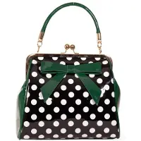 Banned Sac à main rétro interdit - American Polka Green