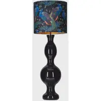 Casa Padrino Lampe sur pied , design luxueux, noire/colorée, hauteur 128 cm - Lampe sur pied en verre rond