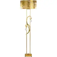 Casa Padrino Luxus Barock Kristall Stehluchte Gold mit Patina Ø 50 x H. 180 cm - Lampadaire somptueux de style baroque avec cristal noble de Bohème - Qualité de luxe - Italy