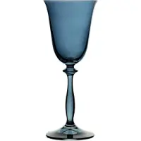 Casa Padrino Luxus Barock Verre à vin blanc (set de 6) bleu Ø 8,5 x H. 21 cm - Verres à vin faits main - Accessoires hôtels & restaurants - Qualité de luxe