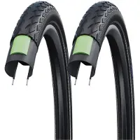 Schwalbe Marathon 26x1 3/8 (37-590) HS420 Performance GreenGuard - fil, noir reflex